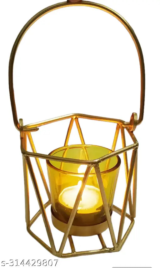 1 PCS INNER DECOR WEDDING TEALIGHT HOLDERS PORTABLE CAGE GLASS VINTAGE GOLDEN HOOP DECORATIVE TABLETOP HOME DESKTOP CANDELABRUM STYLE LANTERN FOR MODERN ORNAMENT INDOOR ART CANDLE