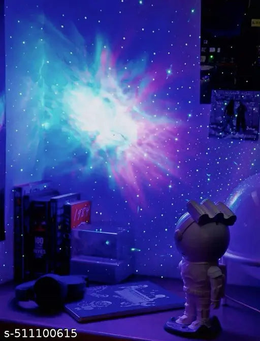 Astronaut Galaxy Projector with Remote Control - 360° Adjustable Timer Kids Astronaut Nebula Night Light, for Gifts,Baby Adults Bedroom, Gaming Room, Home and Party (Corded Electric)