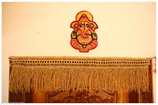 Natural Vetiver Root Lord Ganesh Wall Hanging/Pooja Room Hanging/Ganesh Handicraft form pure ramacham root