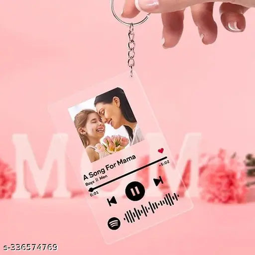 WEHATKE Customized Spotify Keychain with Spotify Song Code and Your Image