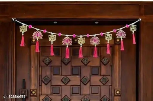 V. R The Artificial Doorway Hanging, Lotus and Ganesha Beautiful Toran for Home Decoration, Amazing Product for Decoration, Handmade Toran, Festive Decoration (Pack of 1 Piece)