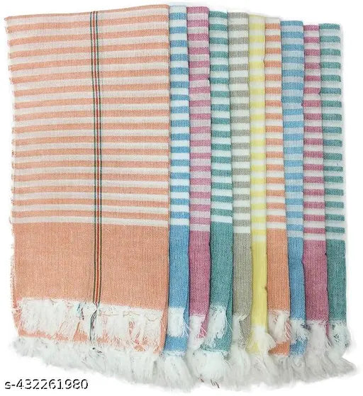 Pack of 5 Pure Cotton Bath Checks Towels Combo, (Multicolor)  Cotton Bath Towels | Cotton Bath Towels for Bath | Cotton Towels for Bath Large Size | Bath Towels for Men and Women