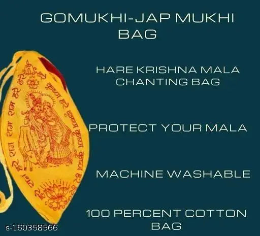 Bachapan Tulsi Japa Mala Original 108 Beads Pure Tulsi Jap Mala for Mantra Jaap with Goumukhi Jaap Bag (Pack of 1)