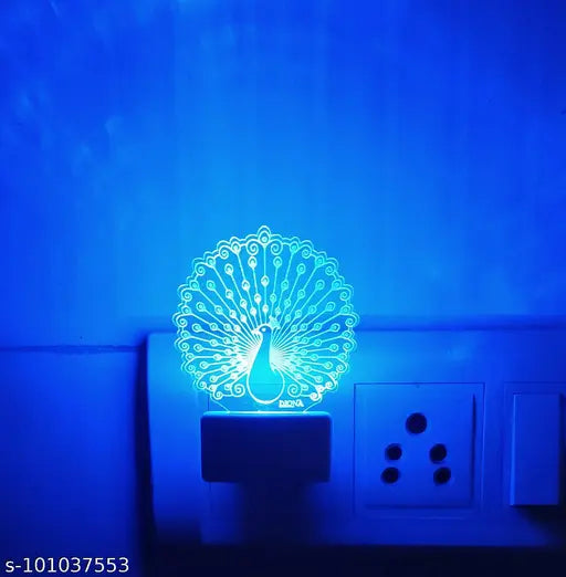 Diona Night Lamp Peacock 3d Led Multi Color Changing Led Light Acrylic Night Lamp Corporate / Birthday Gift