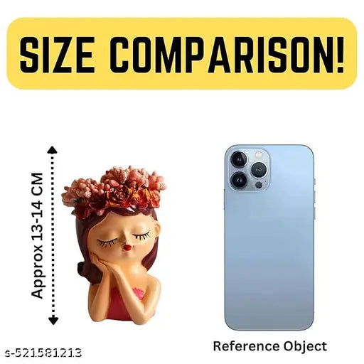 Miniature Decor Items - Cute Table Resin Showpiece Set for Home Decor Decorative Stylish Showpieces Figurines for Living Room Gifting Study Room Decoration Accessories (Sleepy Girl,