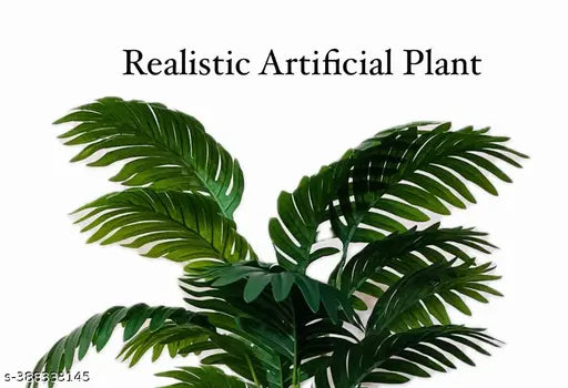 Sunever Artificial Plant 18 Leafs Palm Plant Tree for Home Decors Items (60cm)