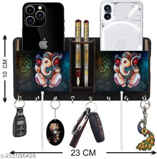 sk paro print ganesha key holder home decor gift