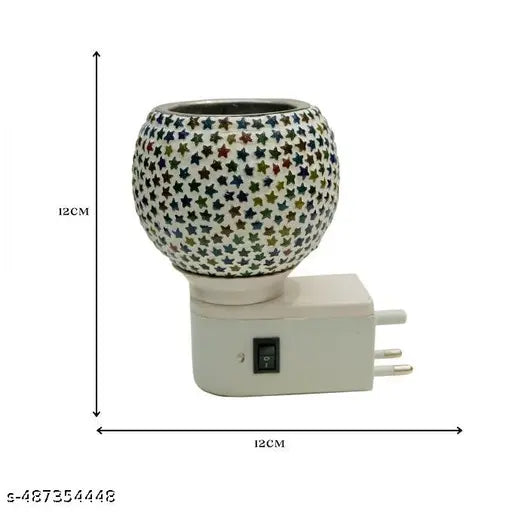 Ceramic Multipurpose Incense Aroma Dhoop Karpur Kapoor Dani Camphor Burner Diffuser Machine Stand Electrical Night Lamp For Home,Office (Camphor Tablet Not Included)