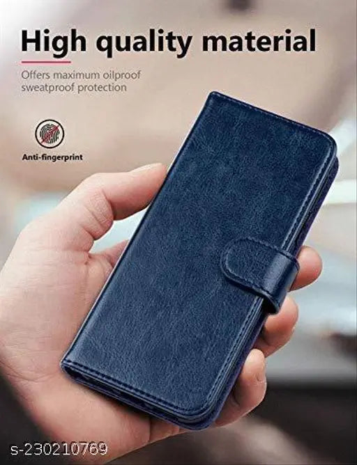 Redmi Note 9 Back Cover , Redmi Note 9 Flip Cover (Blue)