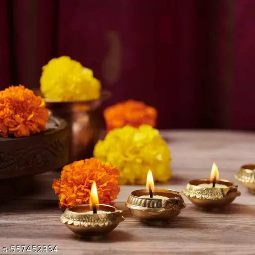 Cow Ghee Round Diya Batti – 200 Pack | Long-Lasting Pooja Wicks | Pure Handmade Ghee Jyot for Daily Rituals & Celebrations