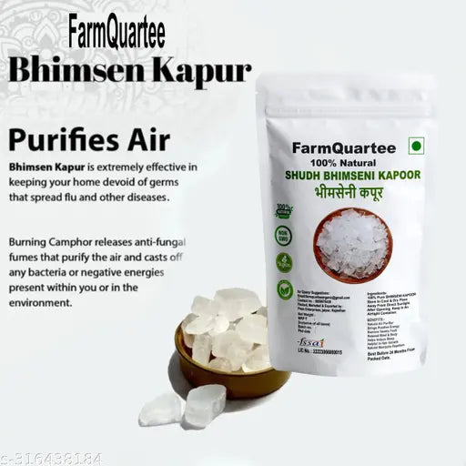 FarmQuart Bhimseni Kapoor | Deshi Kapoor | Shudhh Karpur | 100 gram