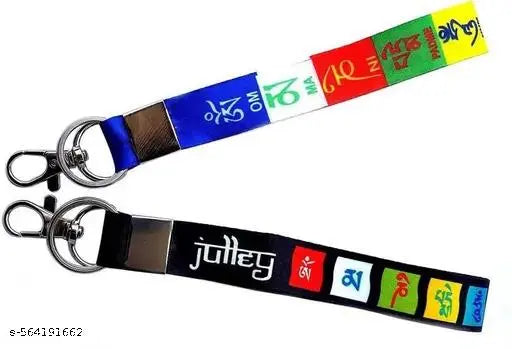 Clapcart TIBETAN FLAG PRINT SMALL SIZE 7 INCH KEYCHAIN PACK OF 2