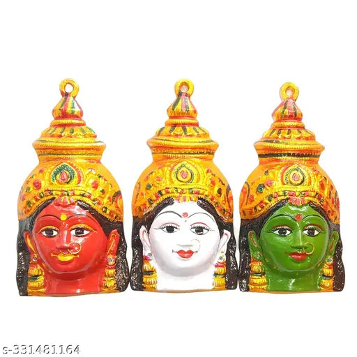 Nava Durga Faces (7 inches)- Nava Durga Devi Faces - Ashtalakshmi Faces- Ammavari Faces
