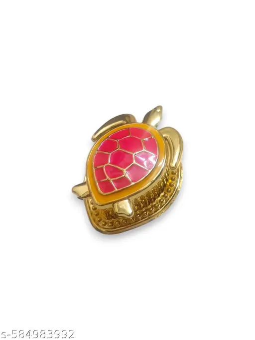 Haldi Kumkum box with Tortoise design | Haldi Kumkum box for Pooja & Gifting | Trendy Gold-Plated Kumkum box | All in one Gift for Women, Weddings, Pooja Functions | Traditional Meenakari | Pack Of 4 Piece | Lightweight and easy to carry | Products will b