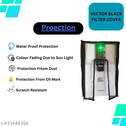 VECTOR BLACK RO FILTER COVER WITH ZIP