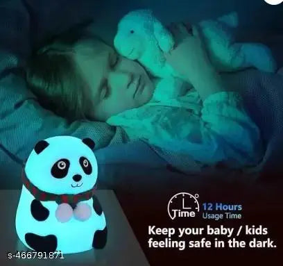 Multicolor Panda Night Light, LED Lamp, Cute Bedroom Decor & Birthday Gift for Kids