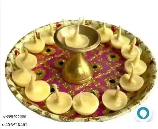Pure handmande shivraj cow ghee diya batti (100pcs) for puja