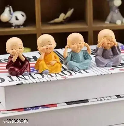 Monk 4pcs set Decorative Showpiece