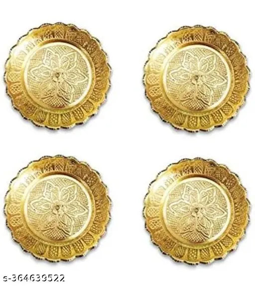 4 Combo Of Brass Plate Spacial For Every Puja