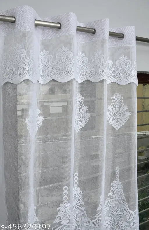 BIGGER FISH Curtain | Darkening Curtains | Drapes for Bedroom | Net Frill Curtain | Pack of 2 |