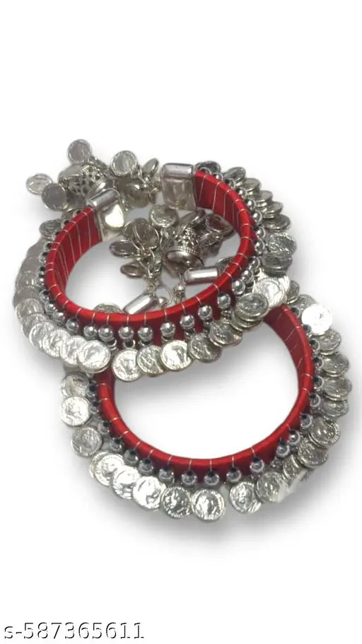 Trending Silver Coin Bangles