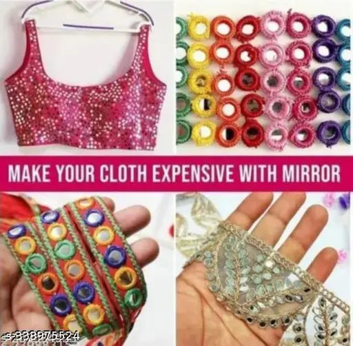 21 shape of mirror craft kit for jawellary macking kit or stationary use and also crafting work with uniqe 21 design total - 2100 pcs each shape 100 pcs.