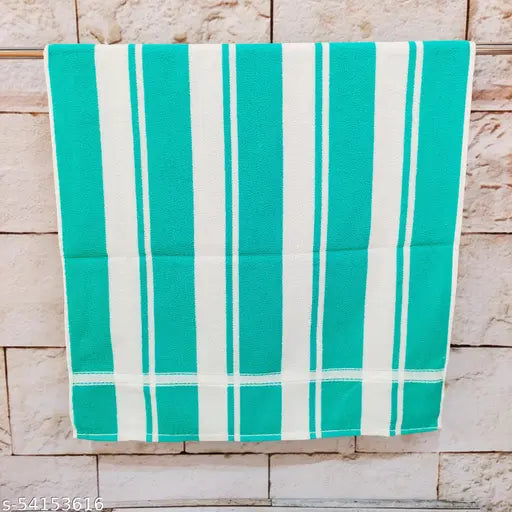 MAHA SALE PRICE LIVE!! Trendy Synthetic Bath & Beach Towels , Striped Bath Big Towel For Men And Women ( Pack Of 3 )