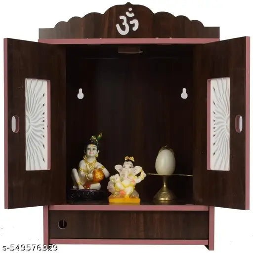 Handcrafted wooden home decorative temple