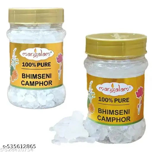 Bhimseni camphorr Pure Kapoor 50g (Pack of 2) Bhimseni Kapur for Puja & Havan | Shudh kapoor for Diffuser & Dani