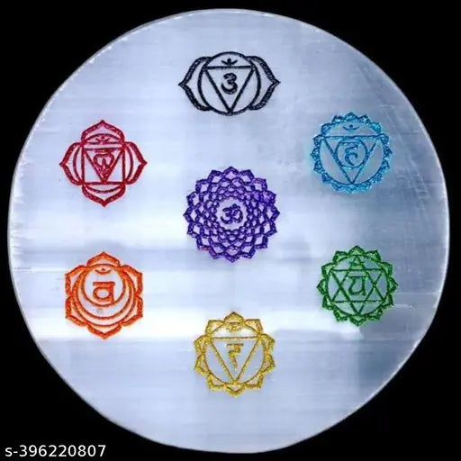 Chakra Selenite Plate To Charge Crystal  For Charging Crystal Plate For Vastu