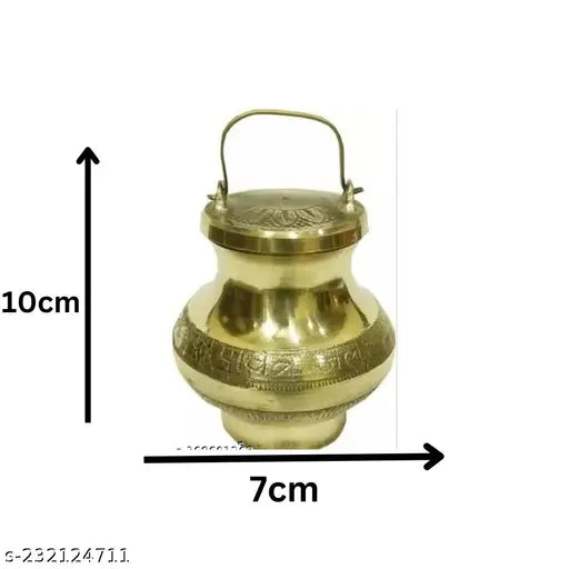 Brass Pavitra Gangajali Lota Kalash for Gangajal/Water