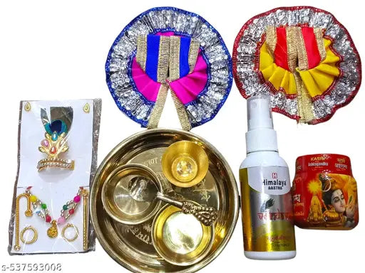 3 combo pack of Laddu Gopal bhogh thali Set