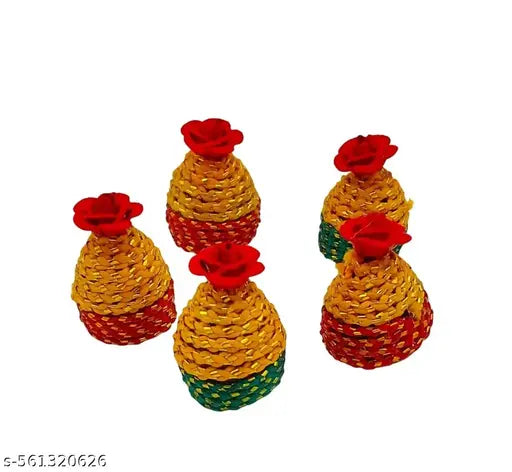 TEJ GIFTS Elegant Designer Saptapadi Supari – Pack of 11 – Fancy Decorative Betel Nut for Wedding Pooja, Engagement, Varmala, Housewarming & Auspicious Ceremonies – Traditional Handcrafted Return Gift Item (Design 6)