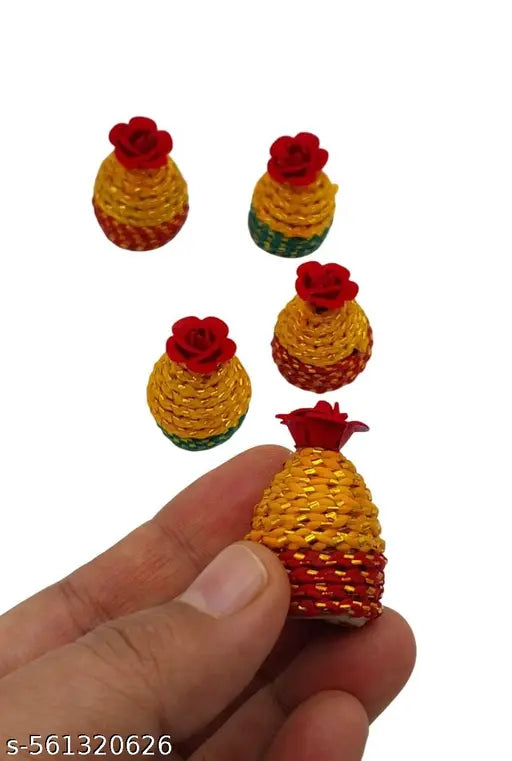 TEJ GIFTS Elegant Designer Saptapadi Supari – Pack of 11 – Fancy Decorative Betel Nut for Wedding Pooja, Engagement, Varmala, Housewarming & Auspicious Ceremonies – Traditional Handcrafted Return Gift Item (Design 6)