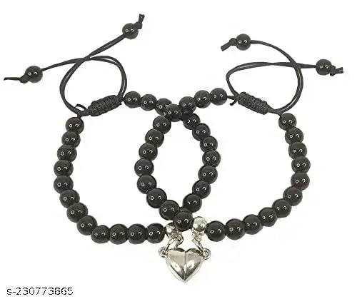 Stainless Steel Sterling Silver Bracelet Set  (Pack of 2)