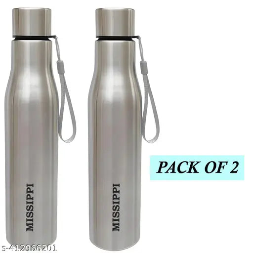 Missippi stainless steel Rope water bottle pack of 2
