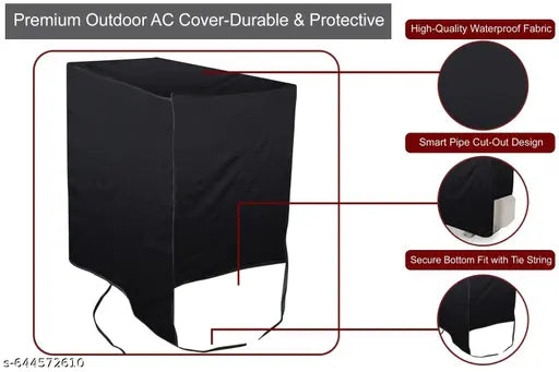 Ebring Split Ac Cover Set with Indoor and Outdoor Unit for 1.5 Ton Capacity AC | Waterproof & Dust Resistance| All Weather AC Cover (Blue Box)
