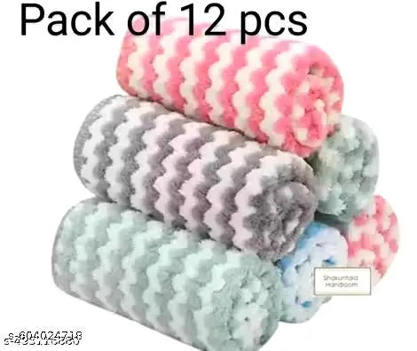 Soft handkerchief with pack of 12 (mix design)