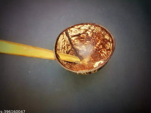Deconut Coconut Shell Ladle / Chiratta Kayil 17 cm Set of 3