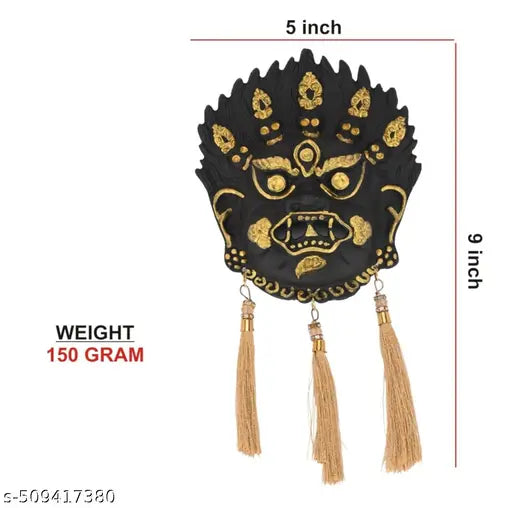 SP Handicrafts Kirtimukha Nazar Battu for Home Entrance | Multicolor Evil Eye Protection Wall Hanging | Vastu & Traditional Indian Decor | Metal Protective Mask