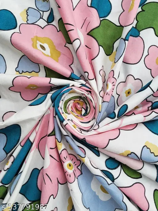 ANA Set of 3 7 Feet Door Curtain Cotton Eyelet Premium Curtain for Door, Multicolor, Decorative, Bedroom, Balcony 3pcs set