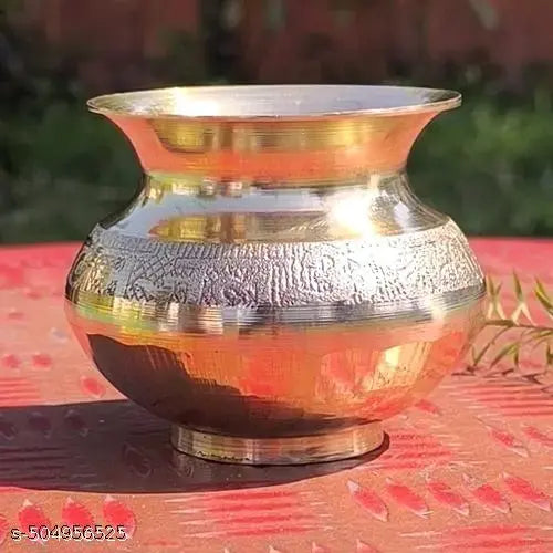 A&S VENTURES  Brass Lota Pooja Kalsh Golden Lota for Pooja/Kalash/Pooja Kalash/jagannath puri kalash/Diwali Poojan Lota/Jalaabhishek Lota