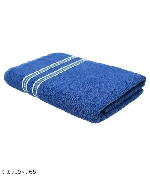 Cotton Bolls Quick Dry Cotton 400 GSM Bath Towel Royal Blue