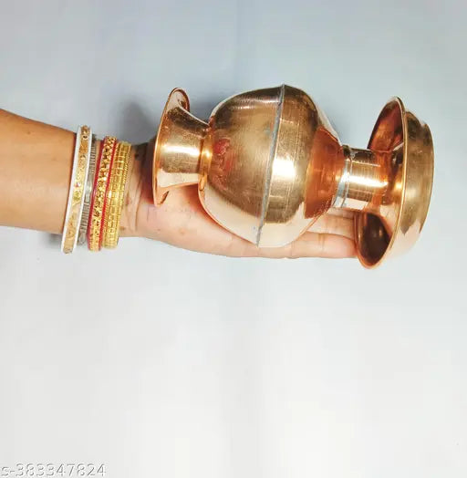 Traditional Copper Kalash for Auspicious Ceremonies