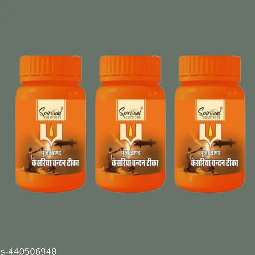 Premium Chandan Tika | Pure Sandalwood Paste with Long Lasting Fragrance | Tilak for Daily Pooja, Hawan