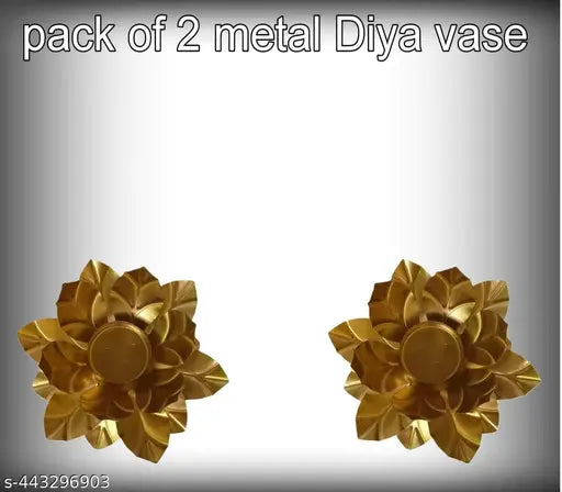 FIRST TIME Special Flower Shape Diya Decorative Urli Bowl Diwali Decoration(PACK OF 2) h diya no glass mini pack of 2
