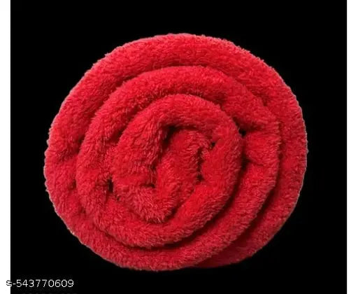 Finesse Decor Towel for Babies, Mens, Womens (45x20 inches), Bath Towel for Babies, Womens,  Mens, Unisex Bathing Towel, Supersoft Towel, Unisex Towels, 100% microfibre 300GSM (Red Colour)