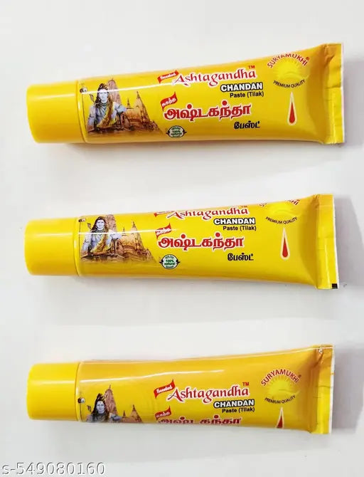 ECOMET CHANDAN | SANTHANAM PASTE TILAK PACK OF 3PCS