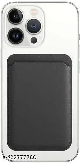 Stealodeal MagSafe Black  Wallet, Magnetic Phone Vegan Leather Wallet - Slim 3 Cards Holder Models Stealodeal MagSafe Wallet, Magnetic Phone Vegan Leather Wallet - Slim 3 Cards Holder iphone 15, iPhone 14, iPhone 13, iPhone 12 Series Models