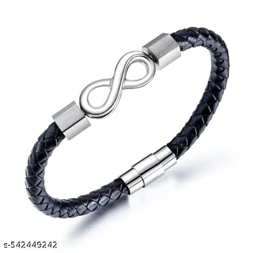 To My Man Bracelet Personalized Infinity Bracelets from Wife I Love  Forever and Always Bracelet for Husband Boyfriend Mens Braided Leather Bracelets Valentine Christmas Gifts
